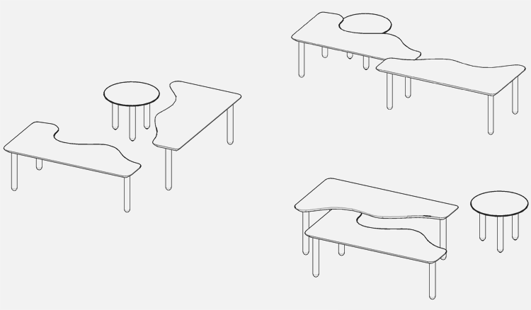 Playful, Inspiring, Dynamic table